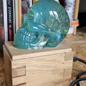 Lampe Crâne bleue