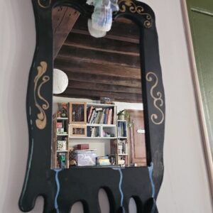 Miroir Crâne blanc et Noir